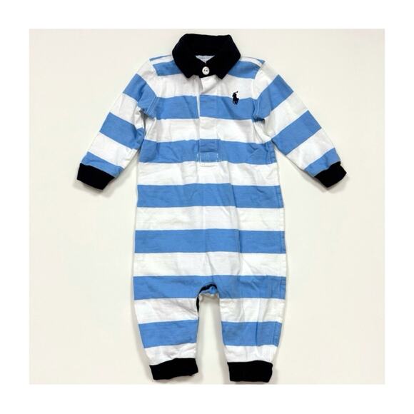 Ralph Lauren Striped Rugby Coverall - Picture 1 of 5